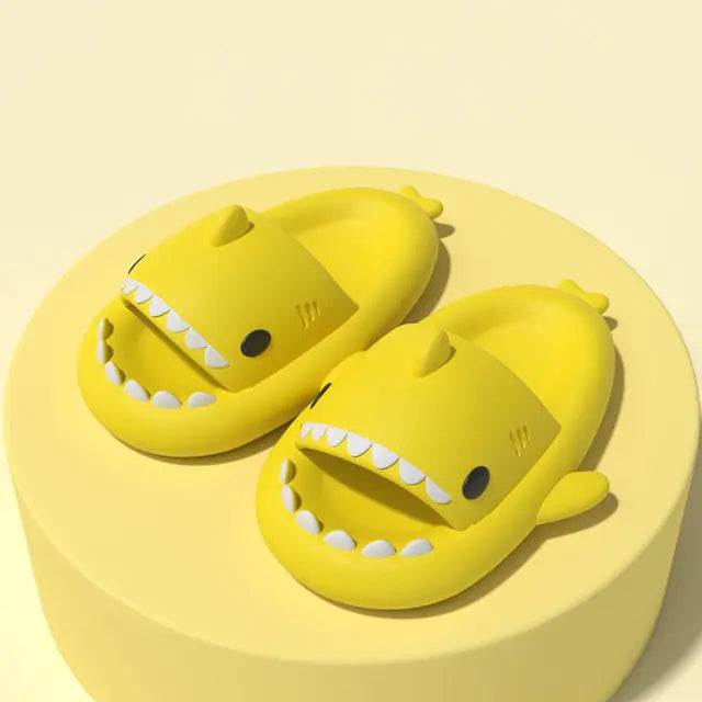 Man Women Shark Slippers Summer Home Anti-skid EVA Solid Color Couple Parents Kids Outdoor Cool Indoor Household Funny Shoes