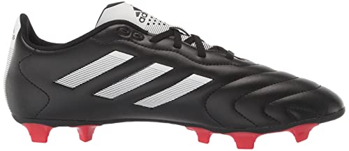 adidas Unisex Goletto VIII Firm Ground Soccer Shoe, Core Black/White/Red, 8 US Men