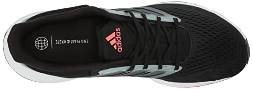 adidas mens Eq21 Trail Running Shoe, White/Black/Grey, 9.5 US