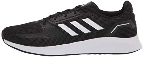 adidas Men's Runfalcon 2.0 Running Shoe, Black/White/Grey, 11