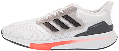 adidas mens Eq21 Trail Running Shoe, White/Black/Grey, 9.5 US