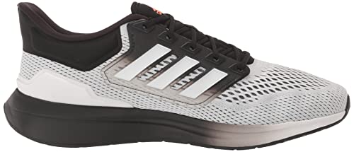 adidas mens Eq21 Trail Running Shoe, White/Black/Grey, 9.5 US