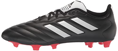 adidas Unisex Goletto VIII Firm Ground Soccer Shoe, Core Black/White/Red, 8 US Men