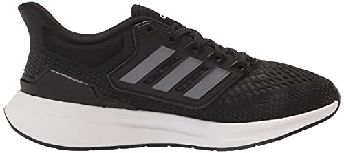 adidas mens Eq21 Trail Running Shoe, White/Black/Grey, 9.5 US
