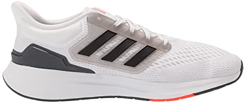 adidas mens Eq21 Trail Running Shoe, White/Black/Grey, 9.5 US