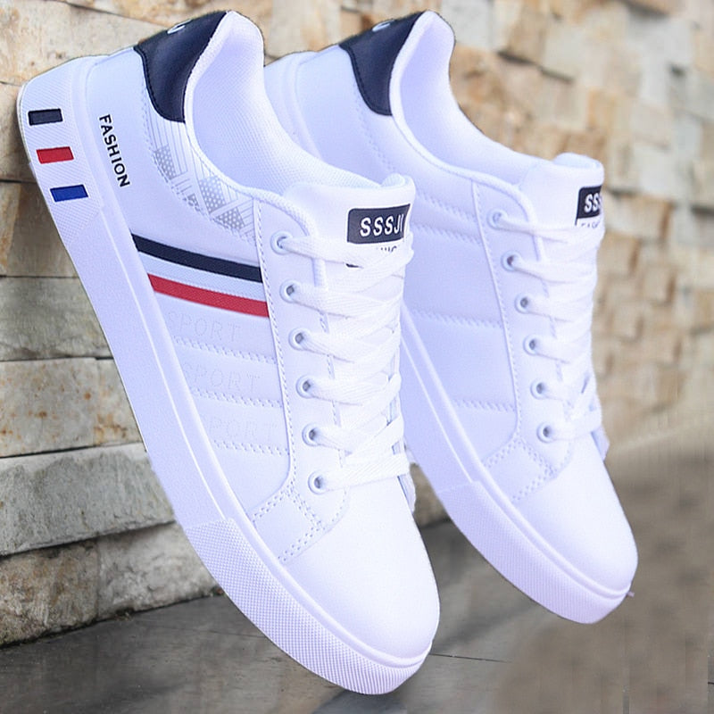 2022 Male Sneakers Men Casual Shoes Lightweight Breathable Men Shoes Flat Men Tenis Shoes White Business Travel Tênis Masculino