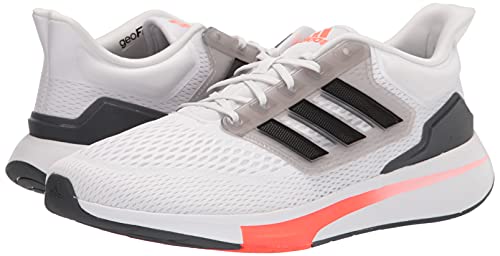 adidas mens Eq21 Trail Running Shoe, White/Black/Grey, 9.5 US