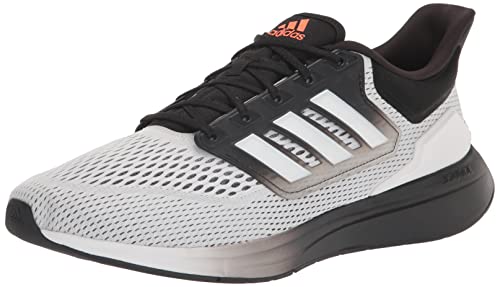adidas mens Eq21 Trail Running Shoe, White/Black/Grey, 9.5 US