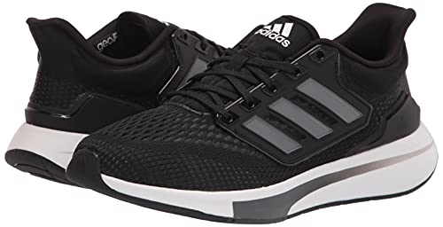 adidas mens Eq21 Trail Running Shoe, White/Black/Grey, 9.5 US