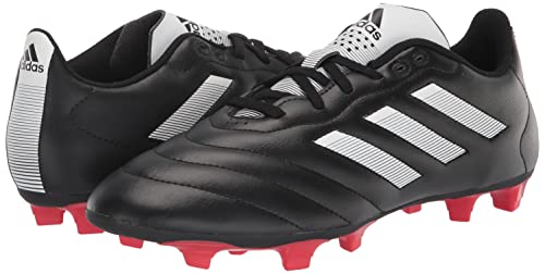 adidas Unisex Goletto VIII Firm Ground Soccer Shoe, Core Black/White/Red, 8 US Men