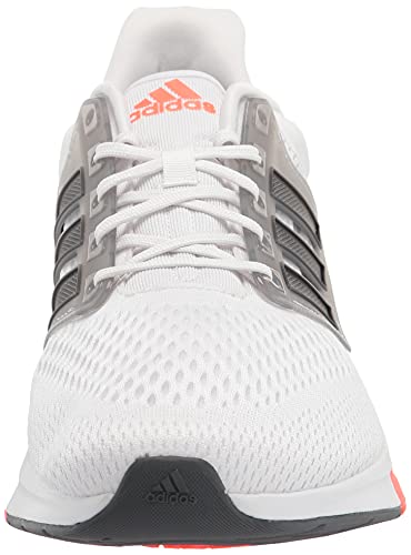 adidas mens Eq21 Trail Running Shoe, White/Black/Grey, 9.5 US