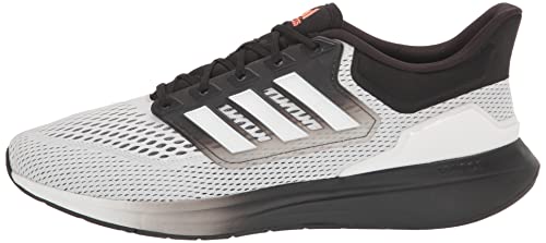 adidas mens Eq21 Trail Running Shoe, White/Black/Grey, 9.5 US
