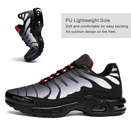Socviis Men's Fashion Sneaker Air Running Shoes for Men Athletics Sport Trainer Tennis Basketball Shoes Grey 10
