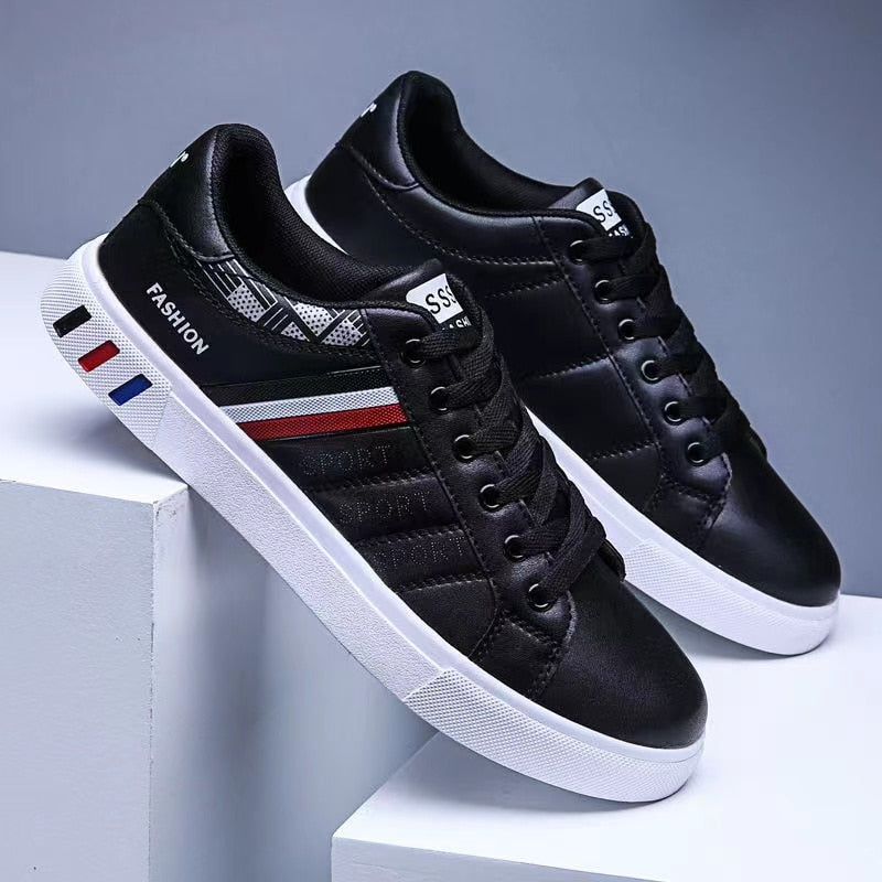 2022 Male Sneakers Men Casual Shoes Lightweight Breathable Men Shoes Flat Men Tenis Shoes White Business Travel Tênis Masculino