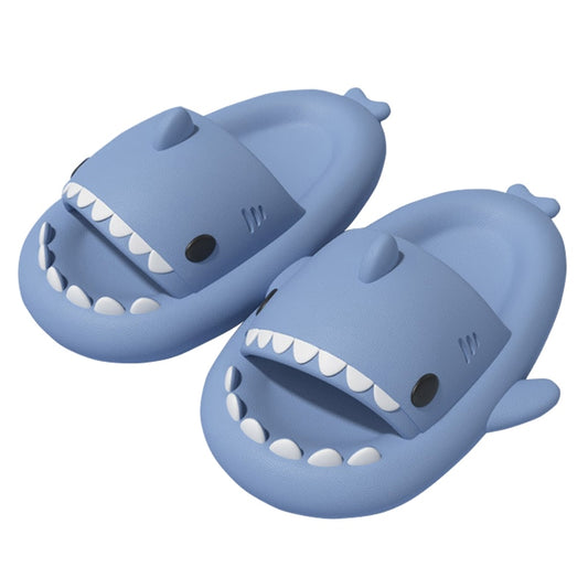 Man Women Shark Slippers Summer Home Anti-skid EVA Solid Color Couple Parents Kids Outdoor Cool Indoor Household Funny Shoes