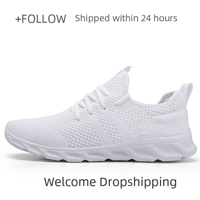 Men Light Running Shoes  Breathable Lace-Up Jogging Shoes for Man Sneakers Anti-Odor Men&#39;s Casual Shoes Drop Shipping