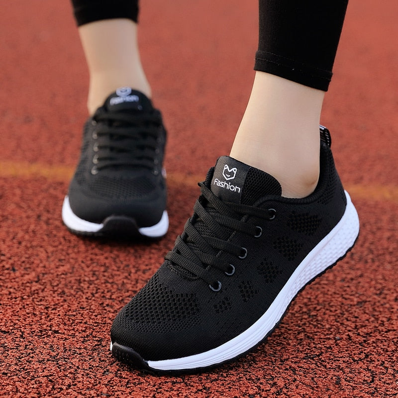 Women Running Sneakers Fashion Casual Flat Shoes female wedges Shoes Women summer Mesh Breathable woman vulcanize shoes