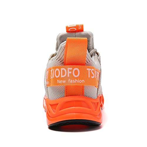 TSIODFO Slip on Sneakers for Women Casual Sport Running Shoes Athletic Train Tennis Walking Shoes Ladies Gym Workout Jogging Fashion Sneaker Pink Size 9.5