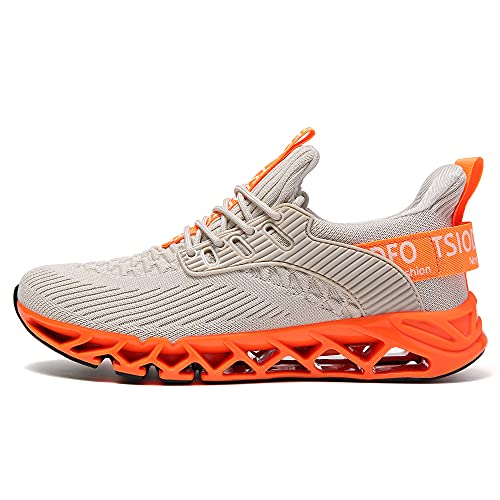 TSIODFO Slip on Sneakers for Women Casual Sport Running Shoes Athletic Train Tennis Walking Shoes Ladies Gym Workout Jogging Fashion Sneaker Pink Size 9.5